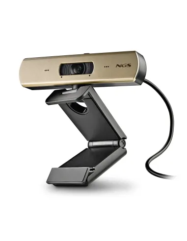 NGS XPRESSCAM 4000 cámara web 12 MP 3840 x 2160 Pixeles USB 2.0 Negro, Oro