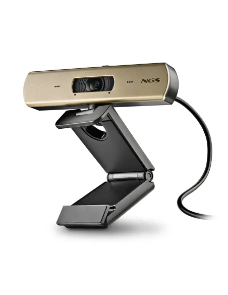 NGS XPRESSCAM 4000 cámara web 12 MP 3840 x 2160 Pixeles USB 2.0 Negro, Oro