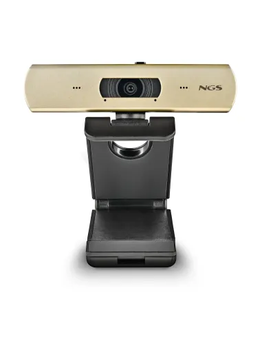 NGS XPRESSCAM 4000 cámara web 12 MP 3840 x 2160 Pixeles USB 2.0 Negro, Oro