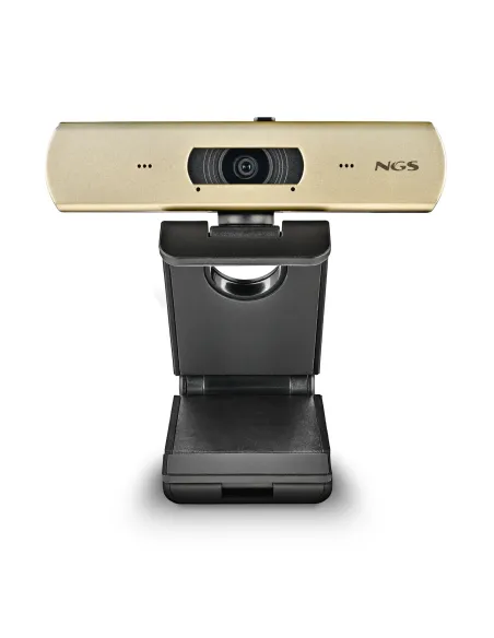 NGS XPRESSCAM 4000 cámara web 12 MP 3840 x 2160 Pixeles USB 2.0 Negro, Oro