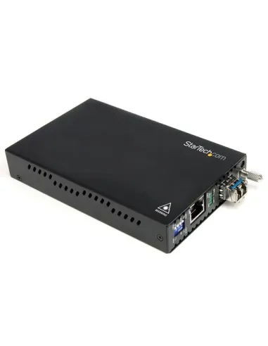 StarTech.com Conversor de Medios Gigabit a Fibra Multimodo Modo 1000Mbps LC 550m