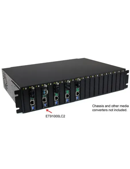 StarTech.com Conversor de Medios Gigabit a Fibra Multimodo Modo 1000Mbps LC 550m