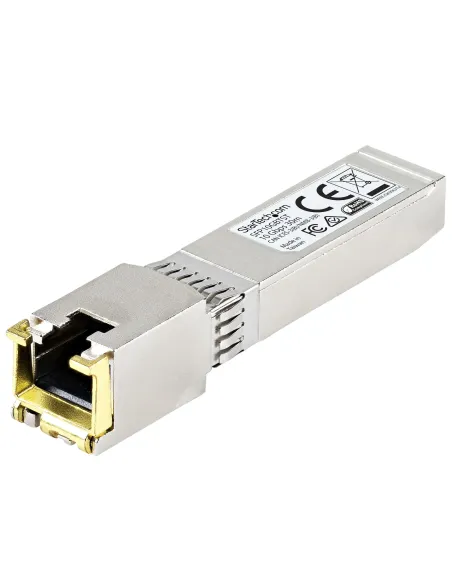 StarTech.com Módulo Transceptor SFP+ Compatible con MSA sin Codificar - 10GBASE-T - SFP a RJ45 Cat6   Cat5e - SFP+ Ethernet