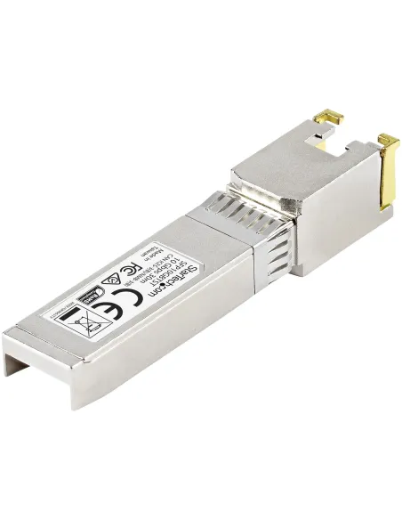 StarTech.com Módulo Transceptor SFP+ Compatible con MSA sin Codificar - 10GBASE-T - SFP a RJ45 Cat6   Cat5e - SFP+ Ethernet