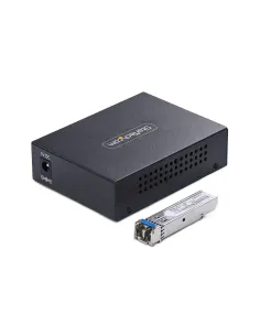 StarTech.com Conversor de Medios de Fibra LC Monomodo Para Redes 10 100 1000Mbps - Gigabit Ethernet a Fibra - 40km - TAA 2