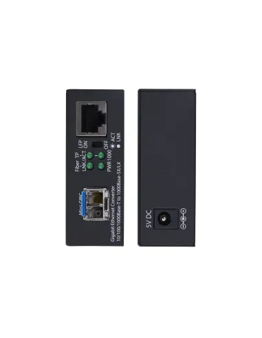 StarTech.com Conversor de Medios de Fibra LC Monomodo Para Redes 10 100 1000Mbps - Gigabit Ethernet a Fibra - 40km - TAA