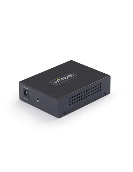 StarTech.com Conversor de Medios de Fibra 10GbE con Ranura SFP+ Abierta - RJ-45 a 10GBASE-X SFP+ - Monomodo Multimodo - Tramas
