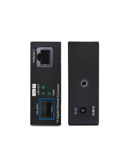 StarTech.com Conversor de Medios de Fibra 10GbE con Ranura SFP+ Abierta - RJ-45 a 10GBASE-X SFP+ - Monomodo Multimodo - Tramas