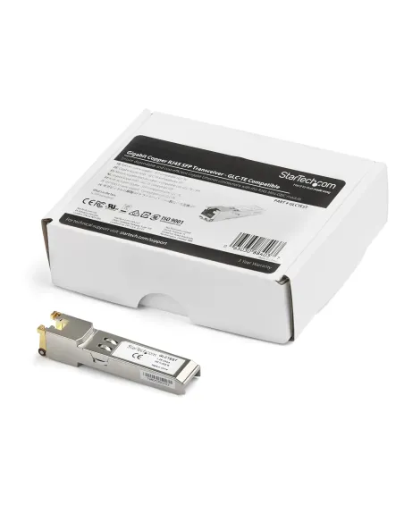 StarTech.com Módulo Transceptor SFP Compatible con Cisco GLC-TE - Cobre - 1000BASE-T - SFP a RJ45 Cat6   Cat5e, 100m,