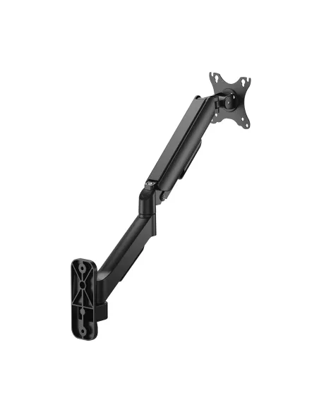 AISENS Soporte de pared Pro contrapeso giratorio e inclinable para monitor TV 9kg (3 pivotes, 1 brazo) de 17"-32", negro