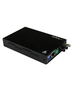 StarTech.com Conversor de Medios Ethernet 10 100 Mbps a Fibra Multi Modo Conector ST - 2km