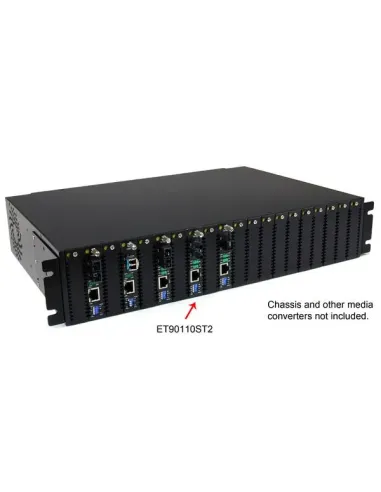 StarTech.com Conversor de Medios Ethernet 10 100 Mbps a Fibra Multi Modo Conector ST - 2km