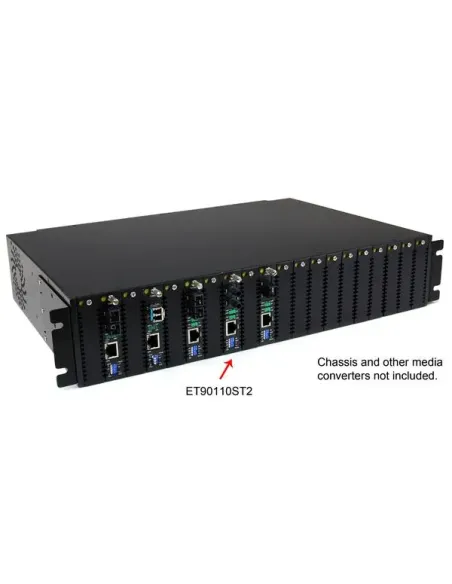 StarTech.com Conversor de Medios Ethernet 10 100 Mbps a Fibra Multi Modo Conector ST - 2km