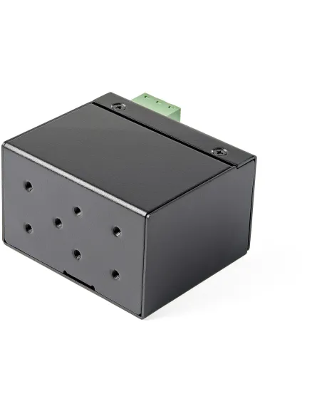 StarTech.com Conversor de Medios Ethernet Industrial PoE+ de Fibra a Ethernet de 30W - Convertidor SFP a RJ45 de Fibra IP30