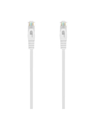 AISENS Cable de Red Latiguillo RJ45 LSZH Cat.6A 500 Mhz UTP AWG24, Blanco, 1.5M