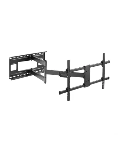 AISENS Soporte Pro Giratorio, Inclinable Y Nivelable Para Monitor/tv 50kg De 43-80, Negro