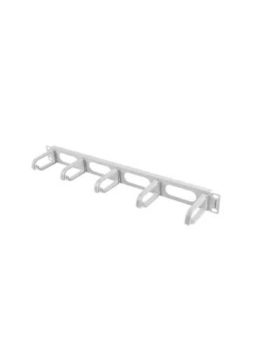 ORGANIZADOR DE CABLES LANBERG 5 ANILLAS PLASTICO 1U TIPO B RACK 19 GRIS