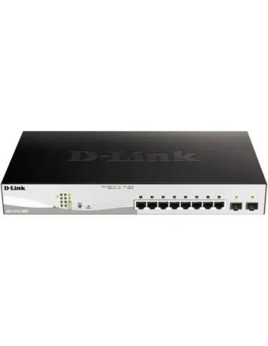 Switch d - link 10 puertos gestionable 8 gigabit ethernet 10 - 100 - 100 poe 2 sfp