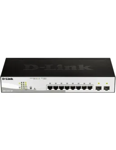 Switch d - link 8 puertos 10 - 100 - 1000 poe gestionable +2 ptos sfp layer2 smartiii