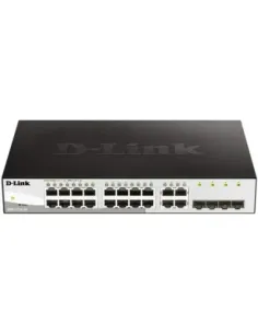 Switch d - link 20 puertos gestionable 16 gigabit ethernet 10 - 100 - 100 4 sfp