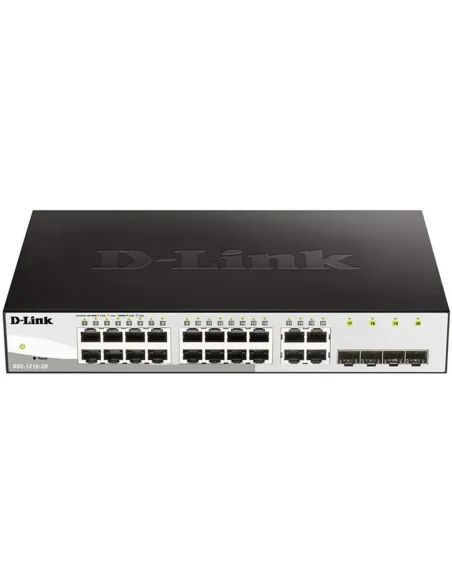 Switch d - link 20 puertos gestionable 16 gigabit ethernet 10 - 100 - 100 4 sfp