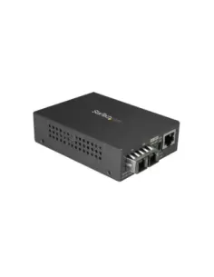 Conversor de medios gigabit ethernet a fibra startech sc monomodo para redes