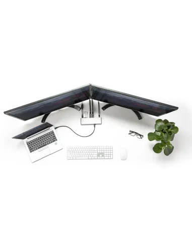 StarTech.com Dock Thunderbolt 3 - Docking Station Thunderbolt 3 de Dos Monitores DisplayPort HDMI y VGA 1080p para Portátil -