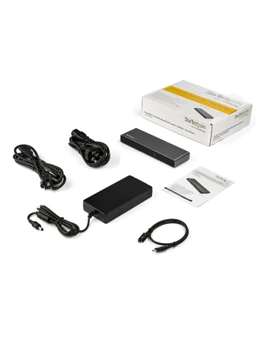 StarTech.com Dock Thunderbolt 3 - Docking Station Thunderbolt 3 de Dos Monitores DisplayPort HDMI y VGA 1080p para Portátil -