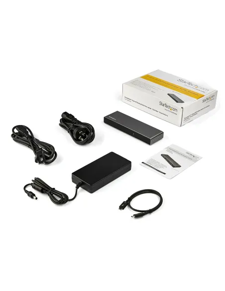 StarTech.com Dock Thunderbolt 3 - Docking Station Thunderbolt 3 de Dos Monitores DisplayPort HDMI y VGA 1080p para Portátil -