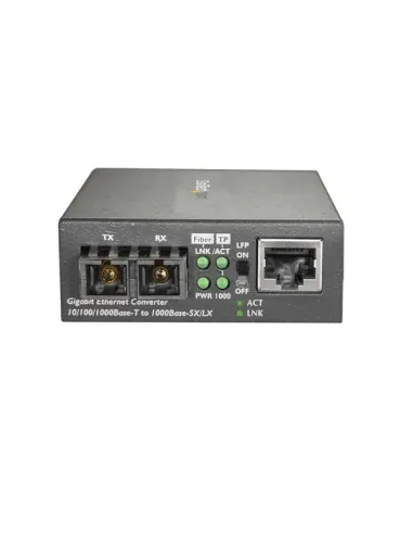 StarTech.com Conversor de Medios de Fibra SC Monomodo Para Redes 10 100 1000Mbps - Gigabit Ethernet a Fibra SC - 1310nm, 10km -