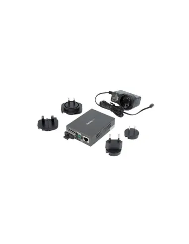 StarTech.com Conversor de Medios de Fibra SC Monomodo Para Redes 10 100 1000Mbps - Gigabit Ethernet a Fibra SC - 1310nm, 10km -