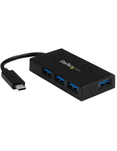 StarTech.com Hub USB C de 4 Puertos - Ladrón USB Tipo-C con 4 Puertos USB-A (USB 3.0 SuperSpeed 5Gbps) Bus USB o