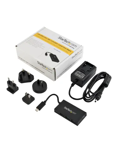 StarTech.com Hub USB C de 4 Puertos - Ladrón USB Tipo-C con 4 Puertos USB-A (USB 3.0 SuperSpeed 5Gbps) Bus USB o