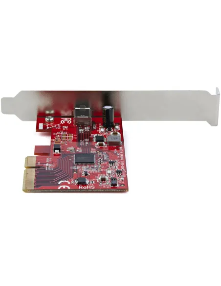 StarTech.com Tarjeta PCIe 1 Puerto USB-C 3.2 Gen 2x2 - Tarjeta Controladora PCI Express 3.0 x4 USB Tipo C SuperSpeed de 20Gbps