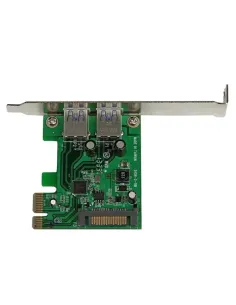 StarTech.com Tarjeta PCI Express de 2 Puertos USB 3.0 (5Gbps) SuperSpeed con UASP y Alimentación SATA - Adaptador Interno 2