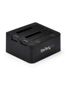 StarTech.com Docking Station USB 3.0 de 2 Bahías IDE y SATA, Base de Acoplamiento USB de Disco Duro Externo IDE SATA III de