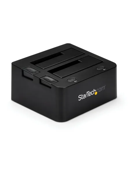 StarTech.com Docking Station USB 3.0 de 2 Bahías IDE y SATA, Base de Acoplamiento USB de Disco Duro Externo IDE SATA III de