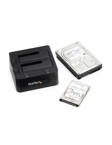 StarTech.com Docking Station USB 3.0 de 2 Bahías IDE y SATA, Base de Acoplamiento USB de Disco Duro Externo IDE SATA III de
