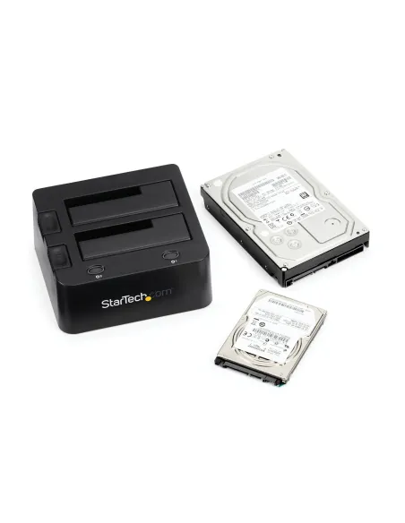StarTech.com Docking Station USB 3.0 de 2 Bahías IDE y SATA, Base de Acoplamiento USB de Disco Duro Externo IDE SATA III de