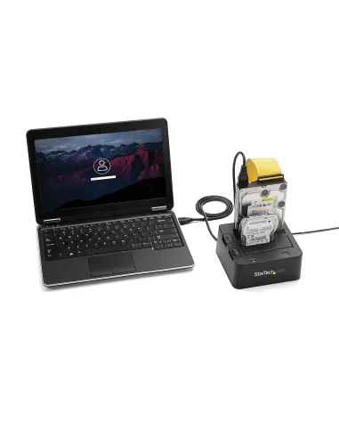 StarTech.com Docking Station USB 3.0 de 2 Bahías IDE y SATA, Base de Acoplamiento USB de Disco Duro Externo IDE SATA III de