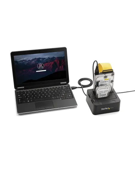 StarTech.com Docking Station USB 3.0 de 2 Bahías IDE y SATA, Base de Acoplamiento USB de Disco Duro Externo IDE SATA III de