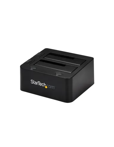 StarTech.com Docking Station USB 3.0 de 2 Bahías IDE y SATA, Base de Acoplamiento USB de Disco Duro Externo IDE SATA III de