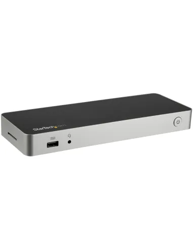 StarTech.com Dock USB C para 2 Monitores 4K 30Hz con HDMI y DisplayPort - Entrega de Potencia 60W - SD - Hub 4x Puertos USB-A