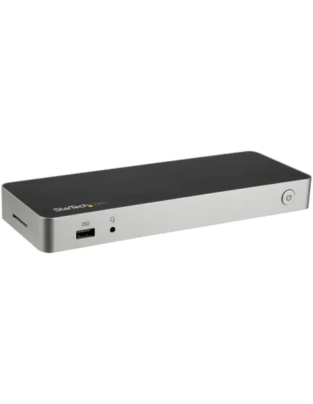 StarTech.com Dock USB C para 2 Monitores 4K 30Hz con HDMI y DisplayPort - Entrega de Potencia 60W - SD - Hub 4x Puertos USB-A