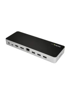 StarTech.com Dock USB C para 2 Monitores 4K 30Hz con HDMI y DisplayPort - Entrega de Potencia 60W - SD - Hub 4x Puertos USB-A 2