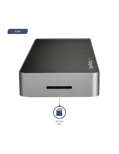 StarTech.com Dock USB C para 2 Monitores 4K 30Hz con HDMI y DisplayPort - Entrega de Potencia 60W - SD - Hub 4x Puertos USB-A