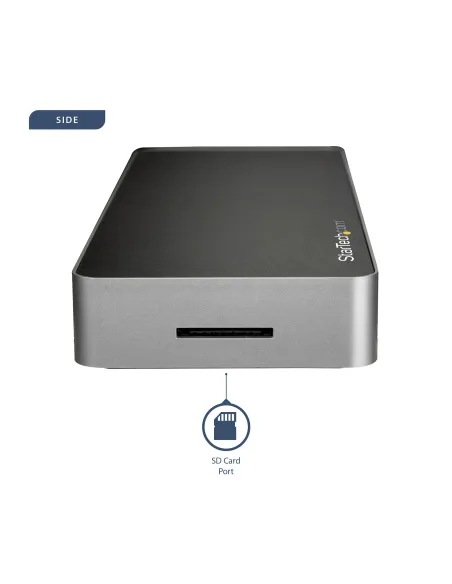 StarTech.com Dock USB C para 2 Monitores 4K 30Hz con HDMI y DisplayPort - Entrega de Potencia 60W - SD - Hub 4x Puertos USB-A