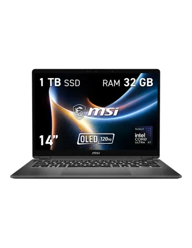 MSI Prestige 14 Flip AI+ D3MTG-234ES Copilot+ PC Intel Core Ultra X7 358H Portátil 35,6 cm (14") Pantalla táctil Full HD+ 32 GB
