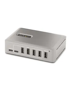 StarTech.com Hub Concentrador USB-C de 10 Puertos - 8x USB-A 2x USB-C - con Fuente de 65W - USB 3.1 10Gbps - Ladrón USB Tipo C