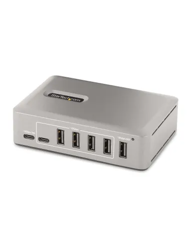 StarTech.com Hub Concentrador USB-C de 10 Puertos - 8x USB-A 2x USB-C - con Fuente de 65W - USB 3.1 10Gbps - Ladrón USB Tipo C